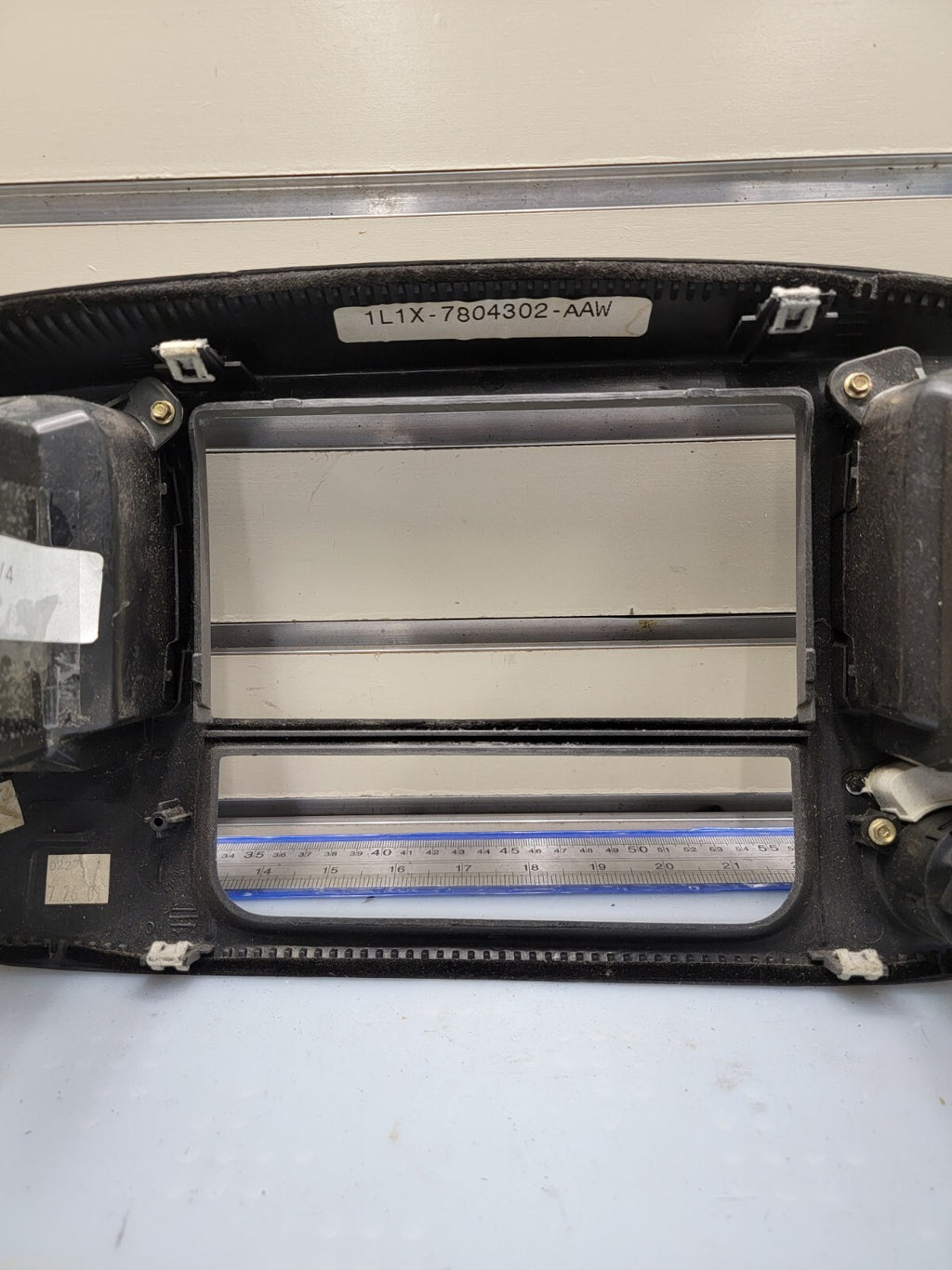 🔥97-03 Ford F150 Center Dash Radio Climate Trim BEZEL Panel AIRBG Line GRAY