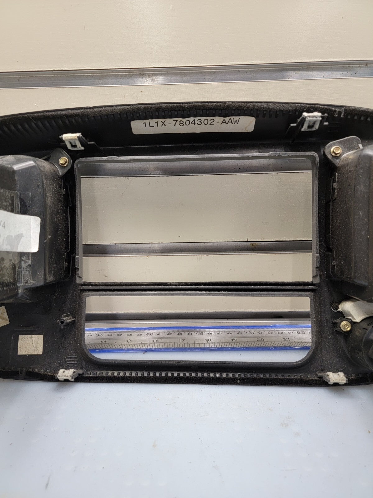 🔥97-03 Ford F150 Center Dash Radio Climate Trim BEZEL Panel AIRBG Line GRAY