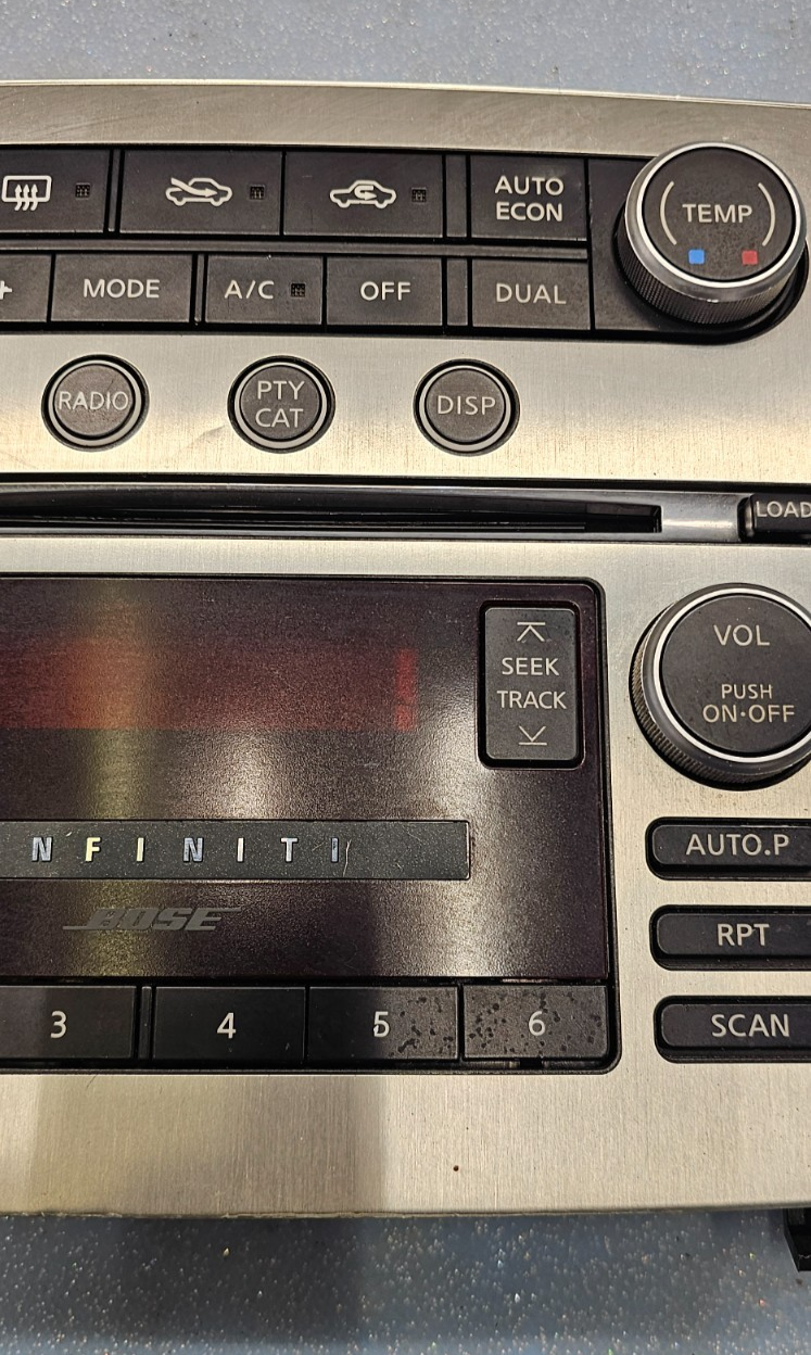 🔥05-07 Infiniti G35 Coupe OEM Navigation Climate Control CD Radio Player Silver