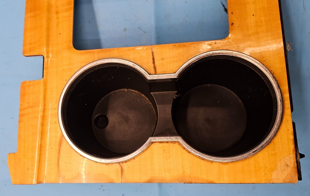 07-14 Lincoln Navigator Center Cosnole Gear Shifter Floor Bezel Cup Holder wood
