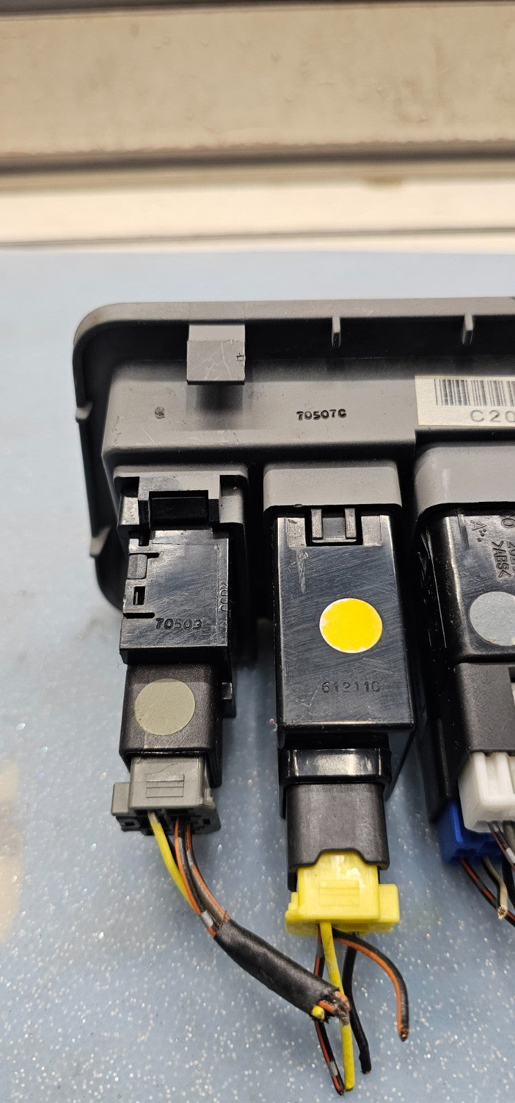 🔥07-09 Hyundai Santa Fe Dash Switch Panel Dimmer Lock Fog Light Control Gray