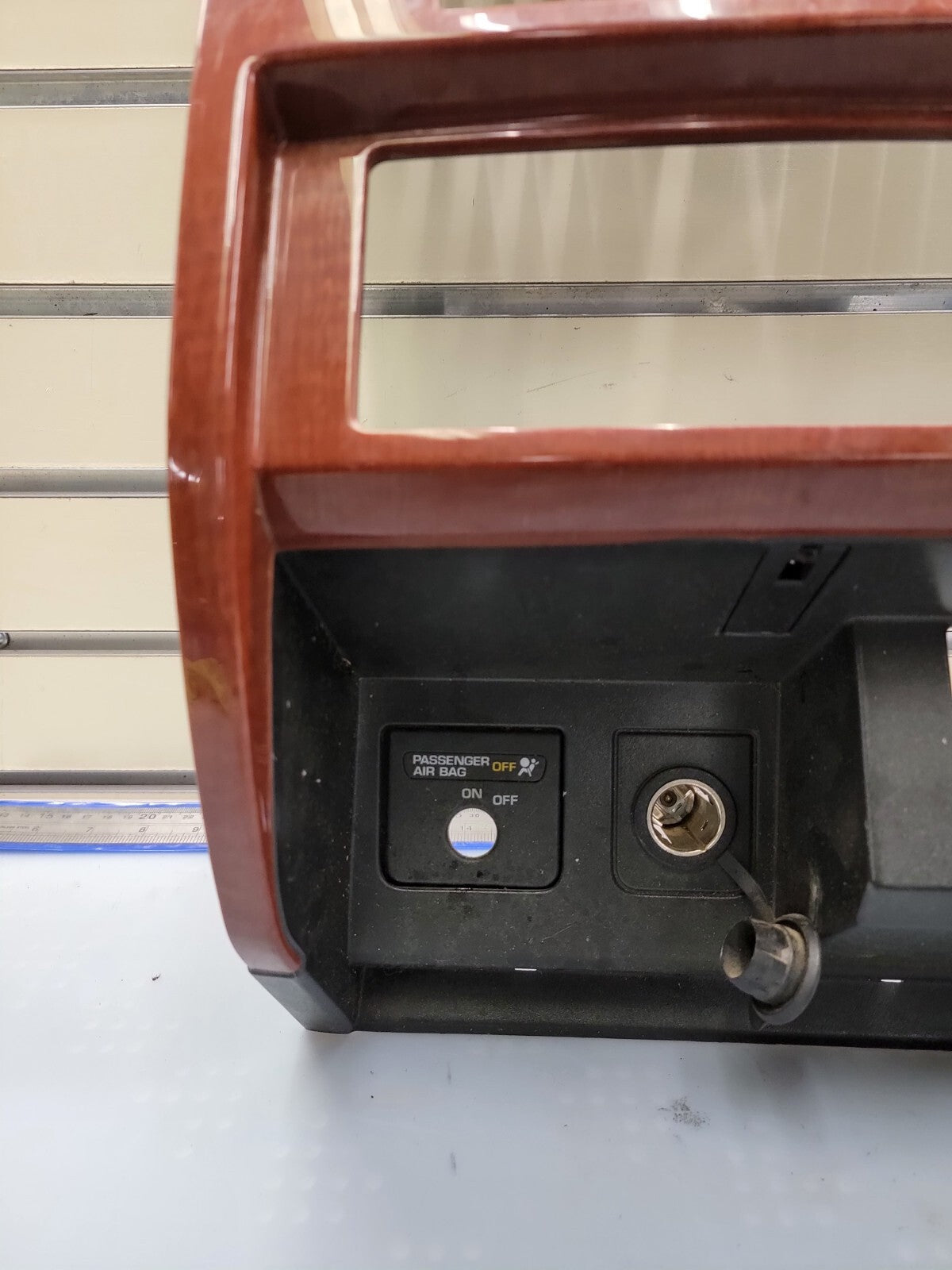🔥05-07 Dodge DAKOTA Center Dash RADIO BEZEL Heater A/C Vents Trim WOODGRAIN B12