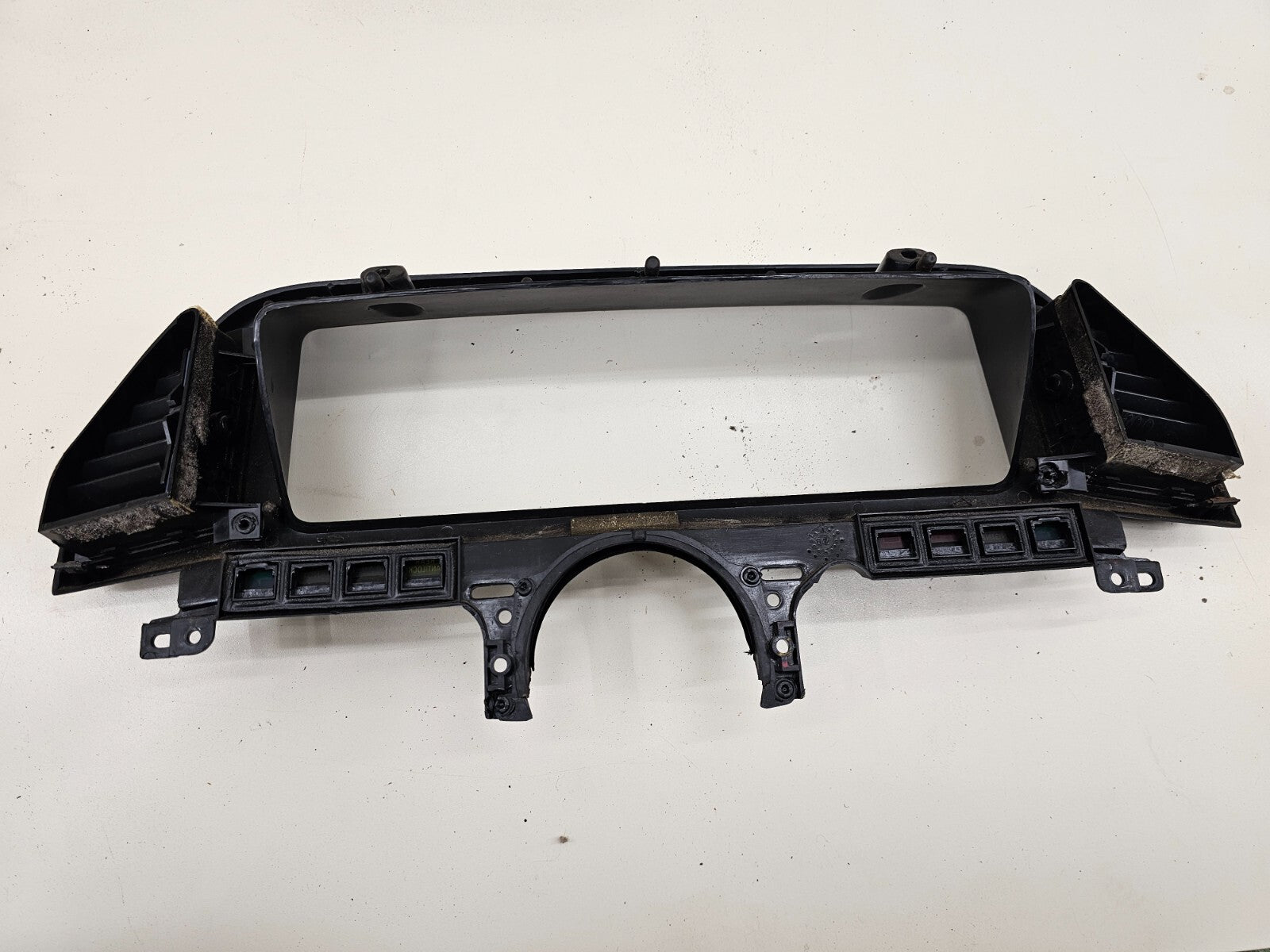 87-91 Ford F150 BRONCO Dash Instrument CLUSTER Bezel Speedo Gauge Trim BLACK C11