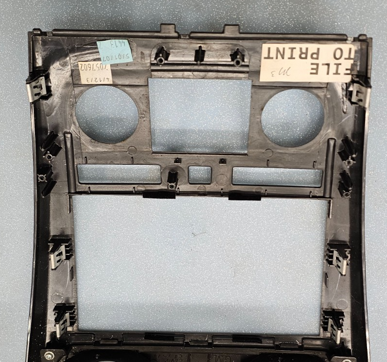 🔥07-12 GMC Acadia Center Dash Radio Bezel Climate Control Trim Panel Silver OEM