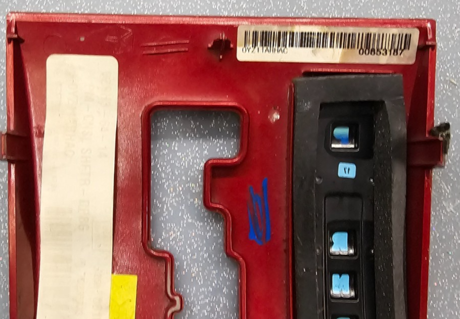 🔥07-09 DODGE CALIBER GEAR TRANSMISSION SHIFTER SHIFT BEZEL TRIM RED