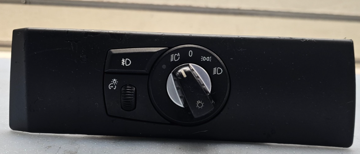 🔥08-10 BMW 525I 528I 530I 535I 550I HEADLIGHT FOGLIGHT CONTROL SWITCH BLACK