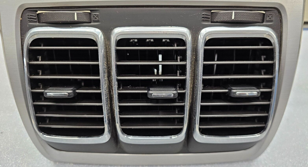 🔥07-12 Acadia  Dash AM FM Radio Stereo Display Bezel Climate Trim Panel Silver
