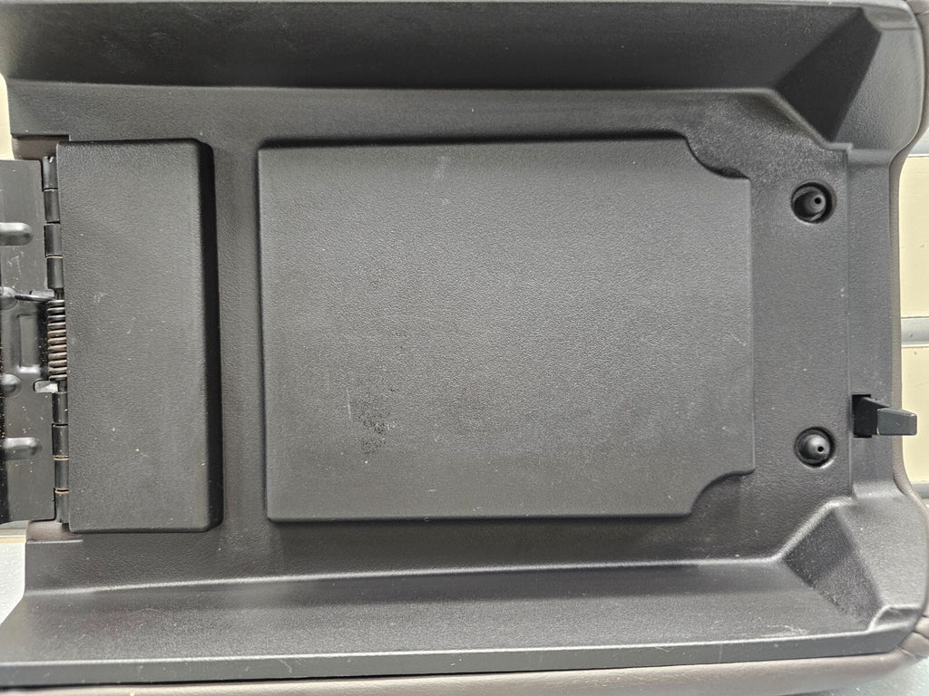 07-17 TRAVERSE ACADIA Enclave Leather Armrest Center Console Lid Assembly BLACK