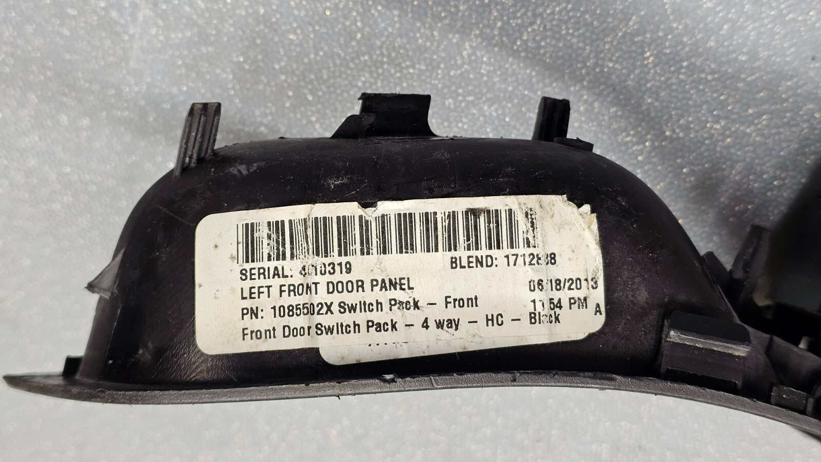 12-18 Focus Escape Front Left Driver Master Power Window Switch Regulator Black