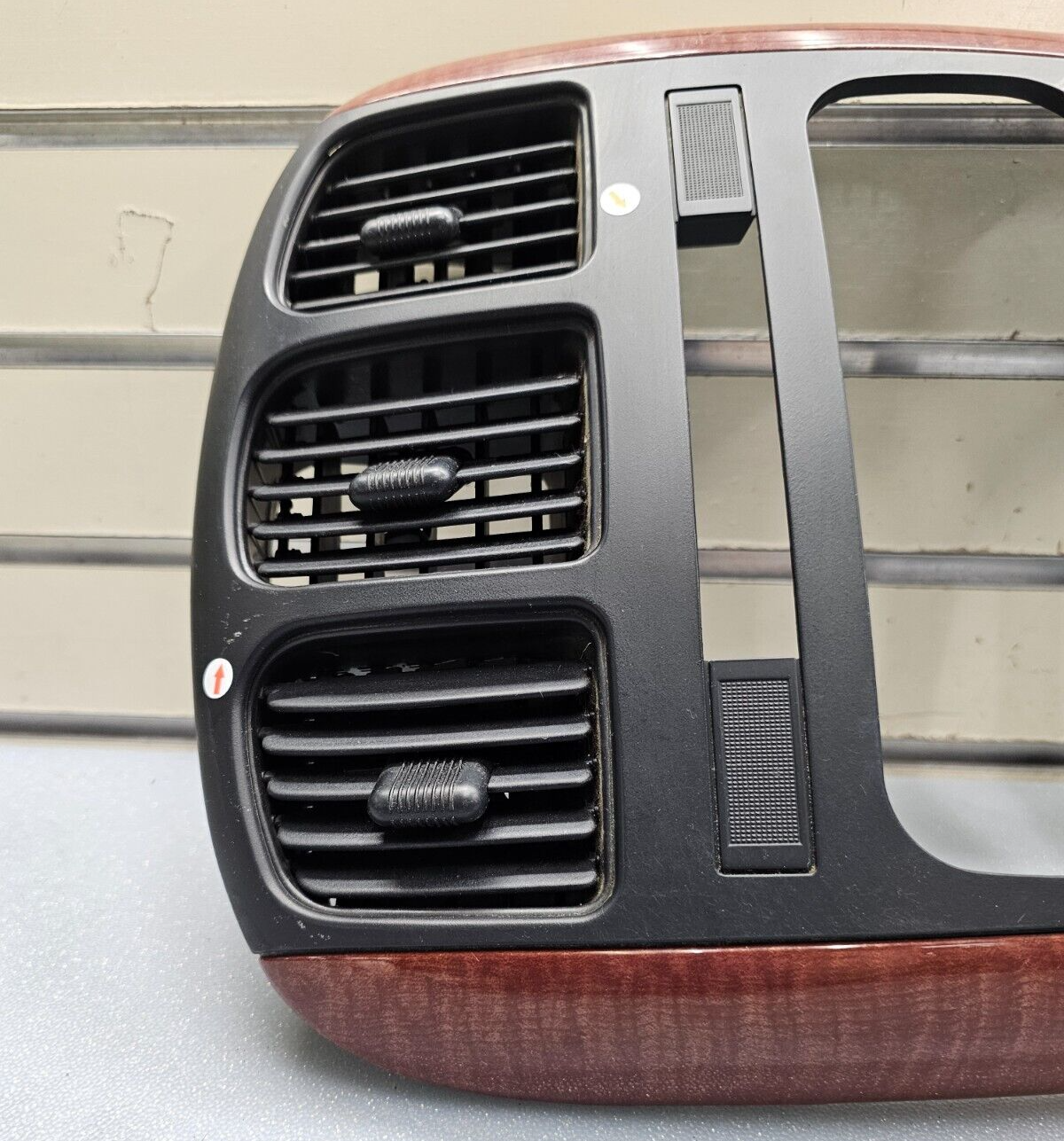 🔥01-07 Caravan Town Country Dash FM Radio Stereo Climate Trom Bezel Black/wood