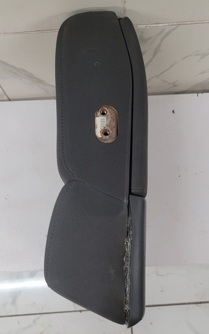 04-08 Ford F-150 Jump Seat Center Console Armrest Cup Holder Cloth Dark Gray JS1