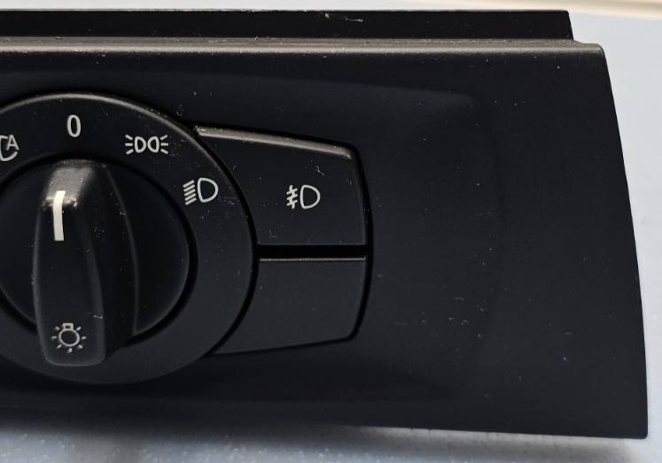 🔥07-13 BMW E92 E93 335i HEADLIGHT FOG LIGHT CONTROL SWITCH W TRIM OEM