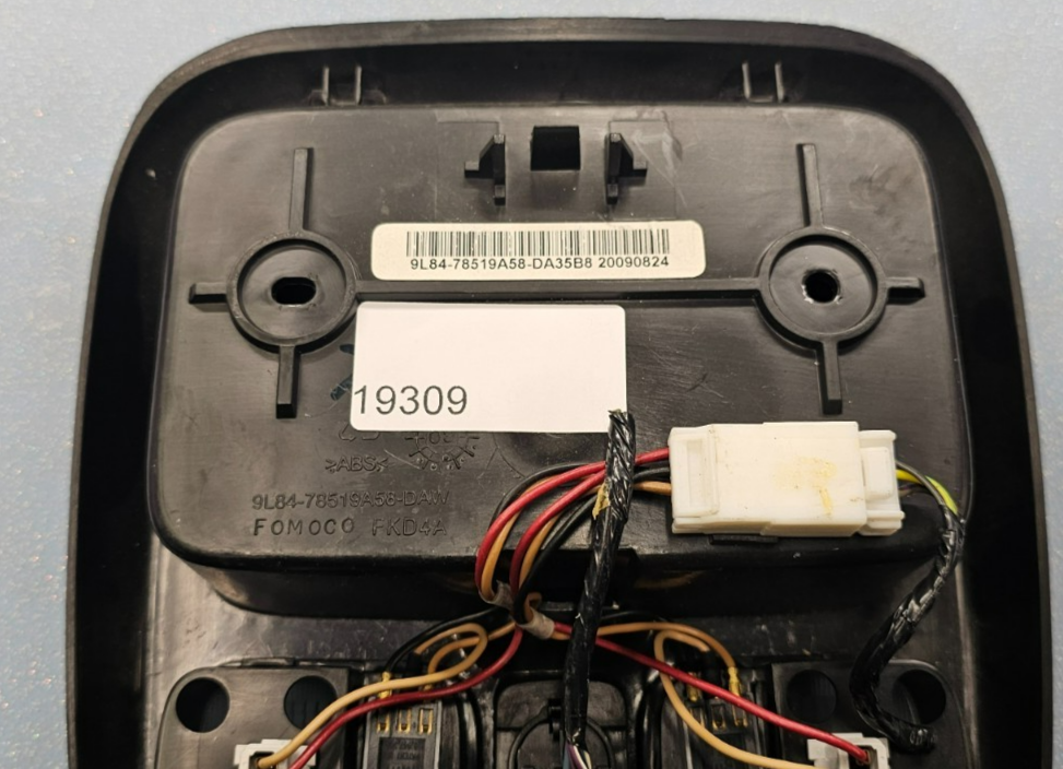 09-11 Mercury Mariner Overhead Roof Console w/Sunroof OEM BLACK
