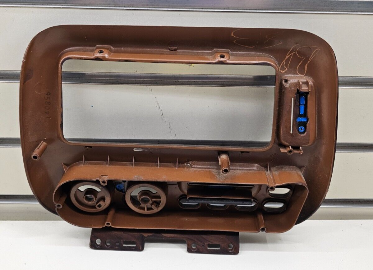🔥96-00 Caravan Town Country Dash Climate Control Radio Bezel Trim Panel WOOD