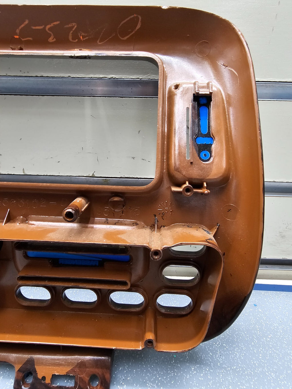 🔥96-00 Dodge Caravan Voyager A/C Heater Climate Temp Control Bezel WOODGRAIN