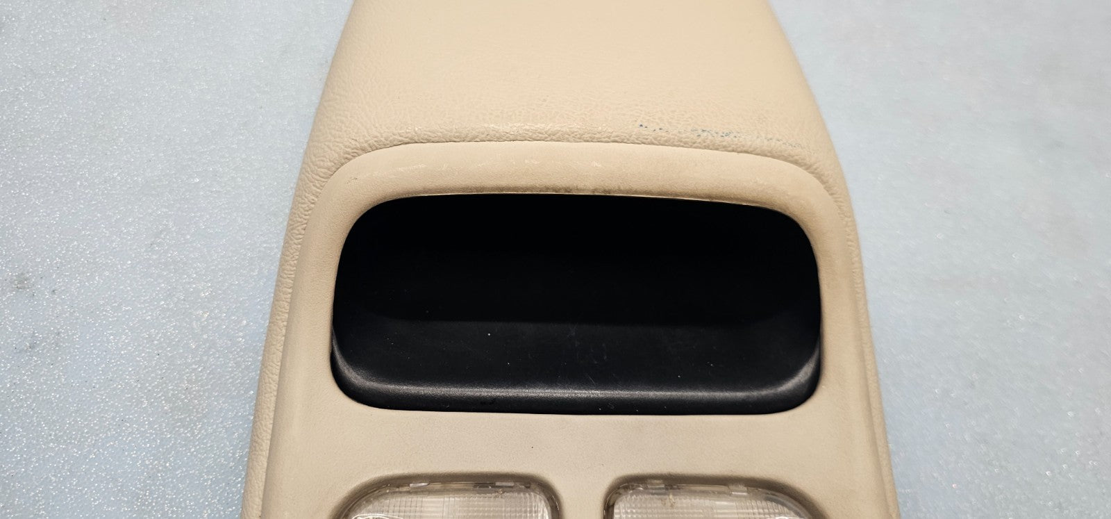 🔥94-97 Dodge RAM Front Overhead Console DOME Map Light Lamp Roof Storage Tan