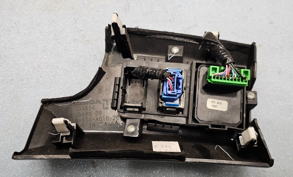 🔥2007-2013 Acura MDX Dash Mirror switch Control trim Molding Dark BLACK OEM