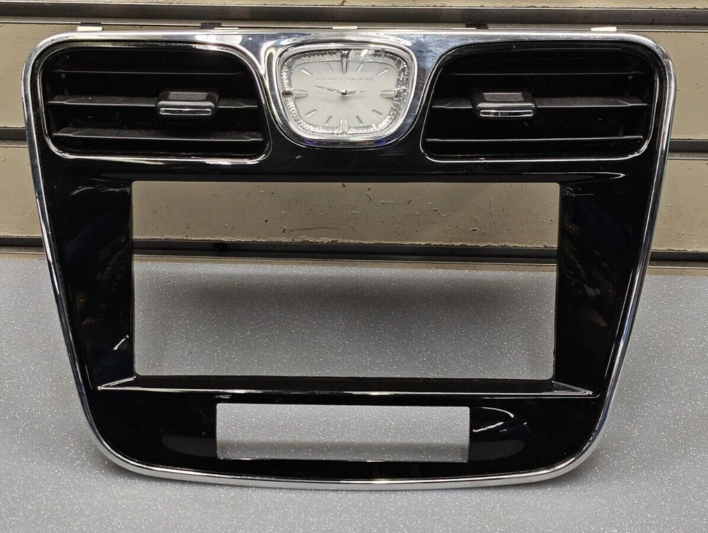 🔥11-14 Chrysler 200 Dash Radio Trim Climate Bezel Panel Clock Black/Silver