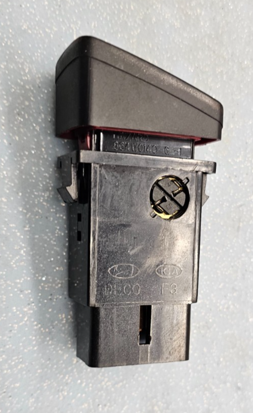 🔥06-08 SONATA Hazard Light Dash Flasher Warning Emergency Switch Button black