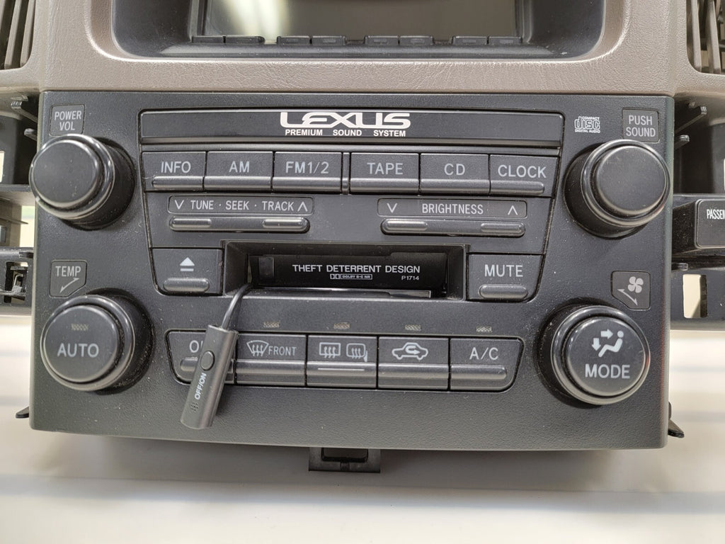 🔥1999 - 2003 Lexus RX300 Info GPS Display Screen OEM RADIO BEZEL RX dark tan