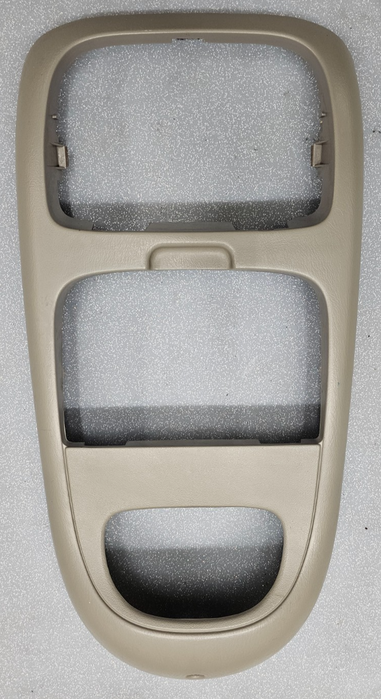 🔥97-03 Ford F150 EXPEDITION Overhead CONSOLE Display  STORAGE Frame Bezel TAN