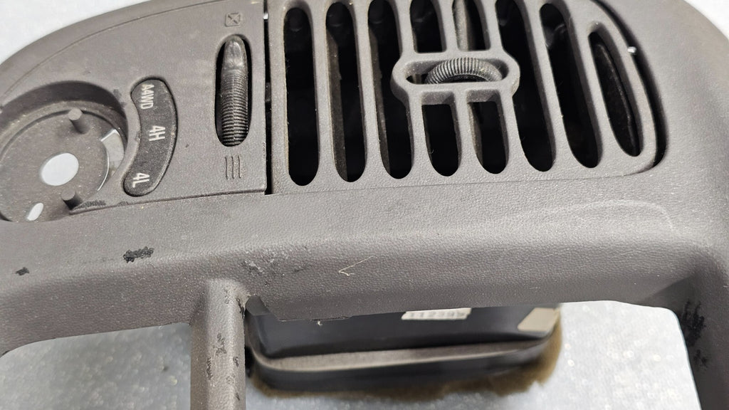 🔥97-03 Ford F150 Center Dash AM FM Radio Climate Trim Stereo BEZEL Panel Gray