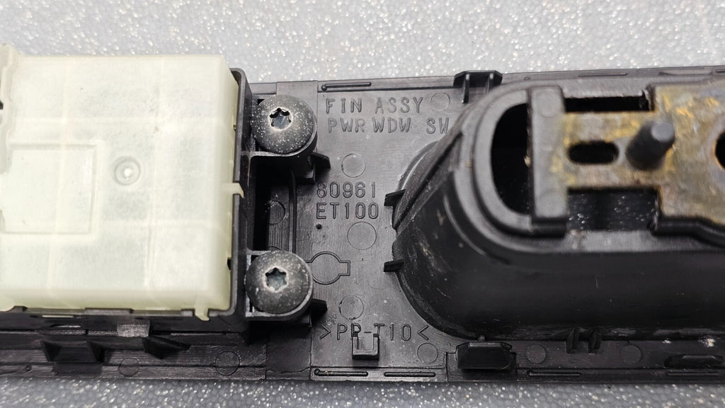 07-10 Nissan Sentra Front Left Driver Master Power Window Switch Assembly Black