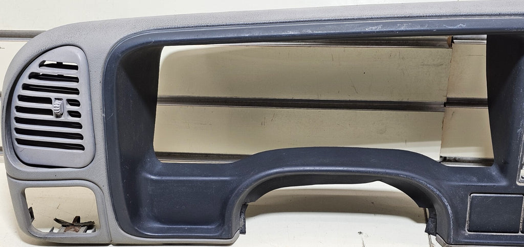95-99 CHEVY GMC TRUCK SILVERADO CK Cluster Gauge Speedo Dash Bezel LIGHT GRAY C3