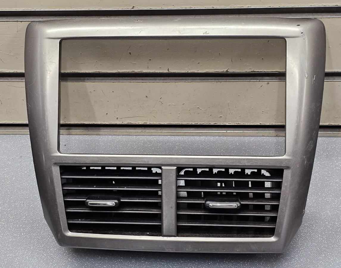 🔥08-14 FORESTER IMPREZA CENTER DASH AM FM RADIO STEREO BEZEL TRIM PANEL SILVER