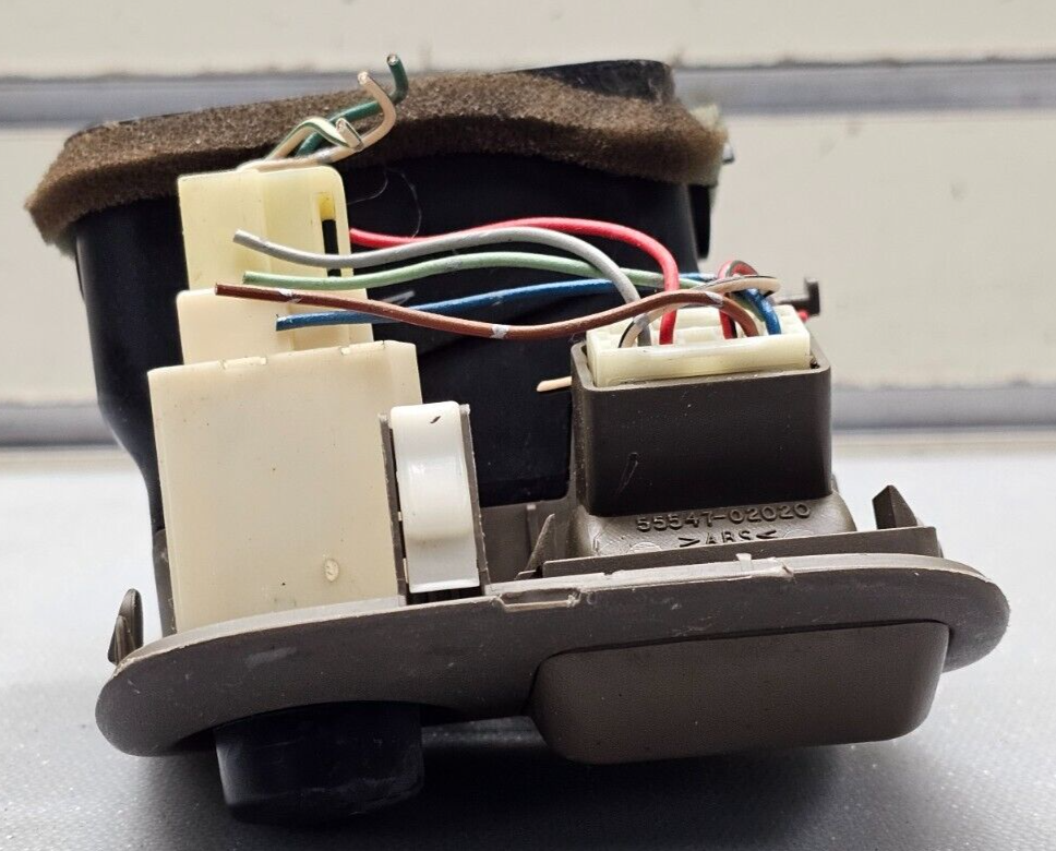 🔥98-02 COROLLA LEFT DRIVER DASH AC A/C HVAC AIR VENT DIMMER SWITCH DARK TAN