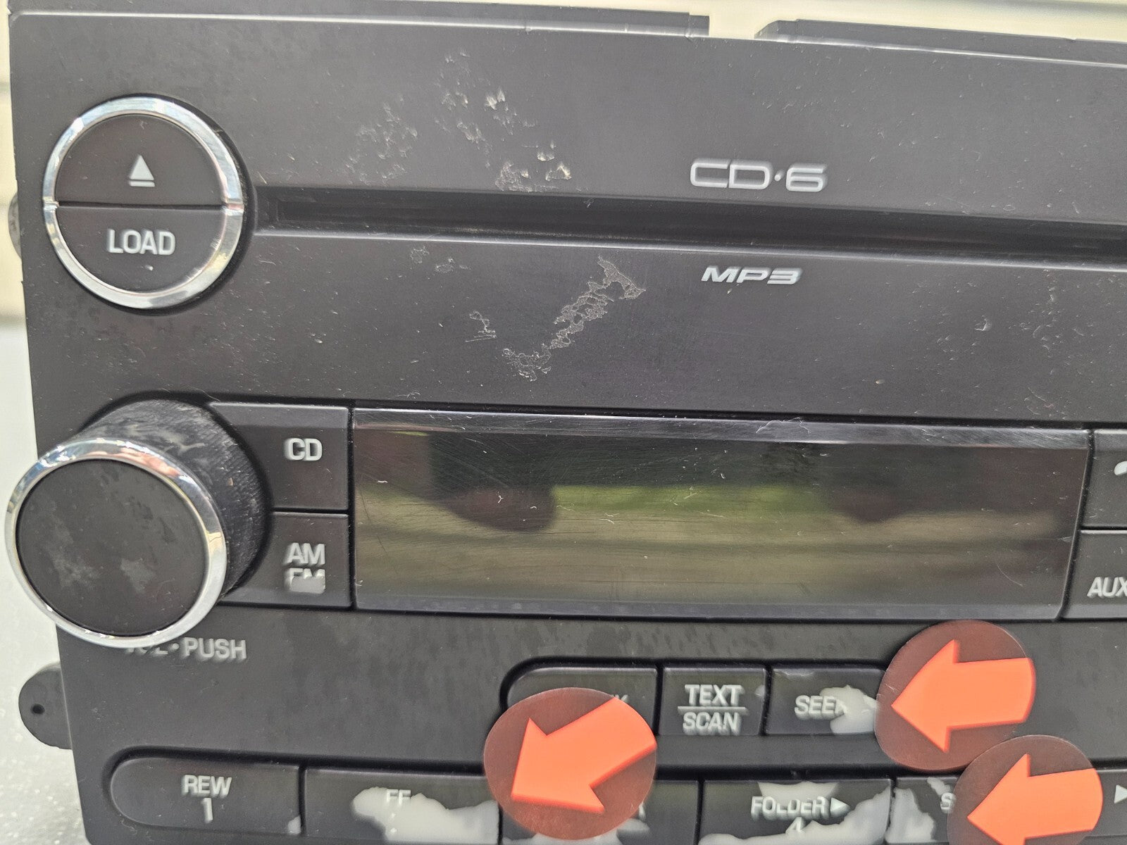 🔥07-10 Ford Edge Dash AM FM AUX MP3 Radio Stereo Receiver CD Player OEM