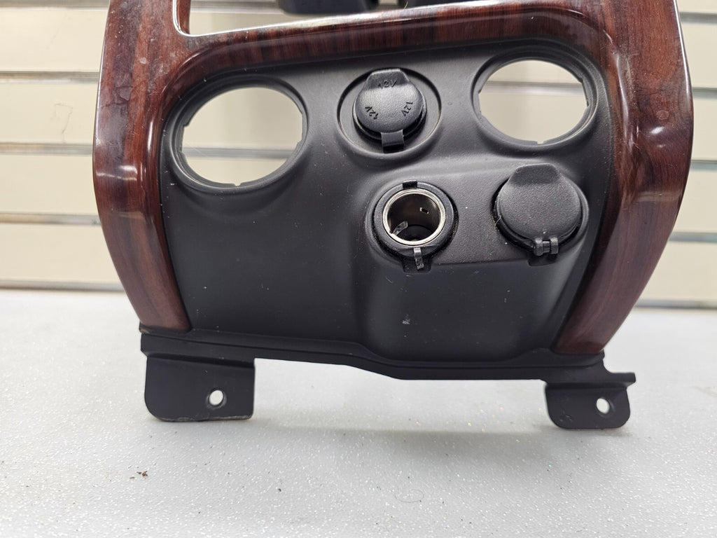 03-08 ENVOY XL FRONT RADIO DASH SURROUND BEZEL TRIM PANEL CLIMATE WOODGRAIN B45