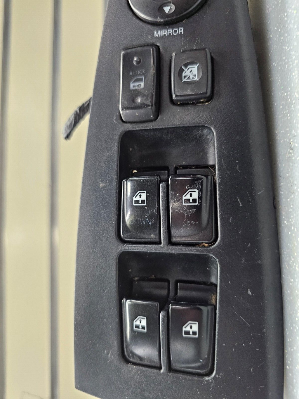 07-10 Hyundai Elantra Power Left Driver Master Main Window Switch Assembly Black