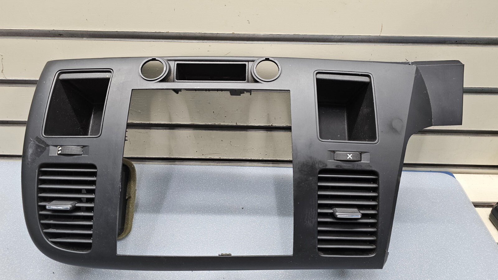 🔥07-14 Silverado SIERRA Center Dash Radio Bezel AC Climate Trim Panel BLACK B6