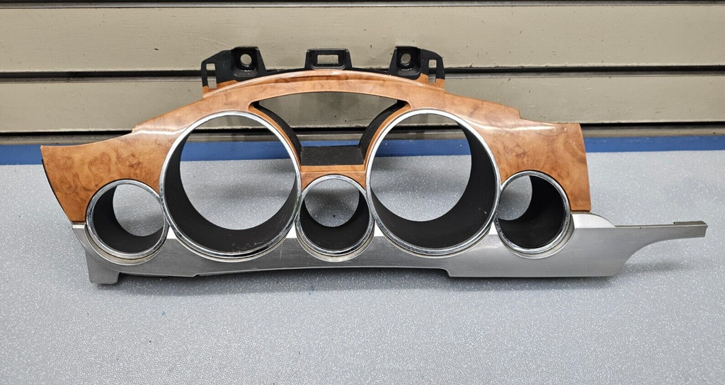 🔥08-12 BUICK ENCLAVE SPEEDOMETER GAUGE INSTRUMENT CLUSTER TRIM BEZEL WOODGRAIN