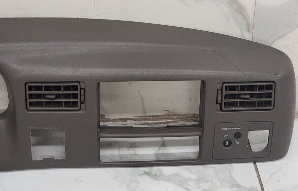 🔥99-04 Ford F250 F350 Dash Instrument Cluster Speedometer Bezel Panel Tan C22
