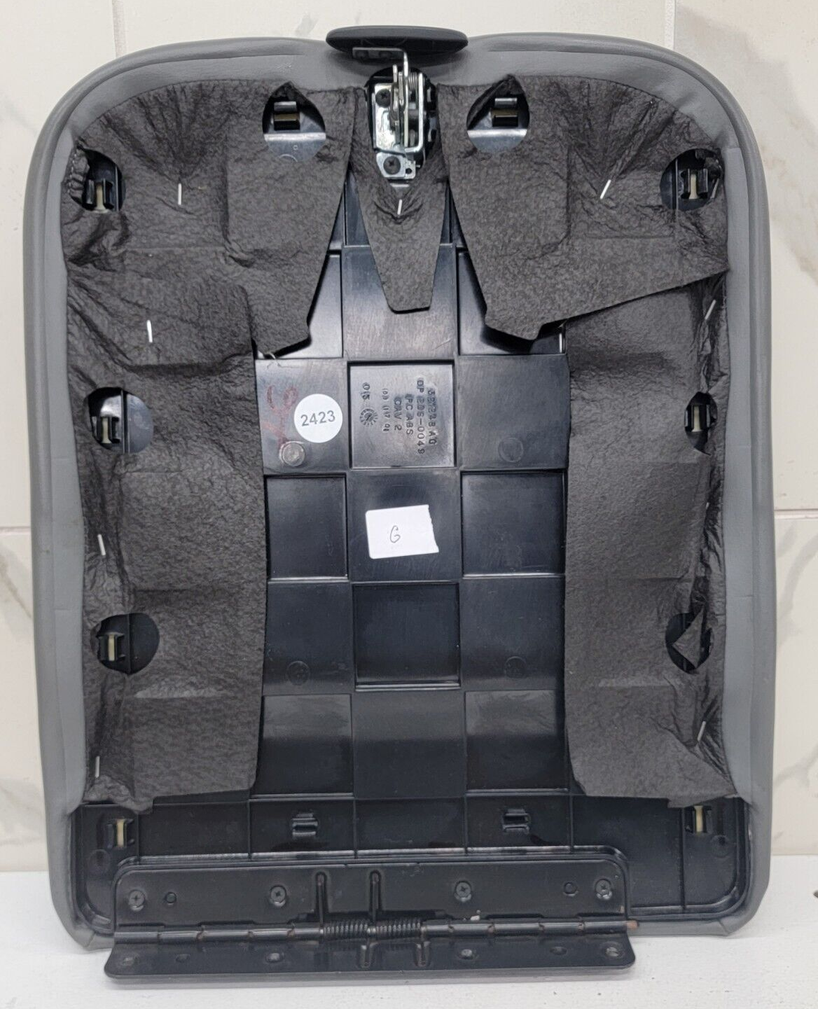 🔥02-08 Dodge RAM Center Console Jump Seat ARMREST Cover Lid Leather GRAY JS7