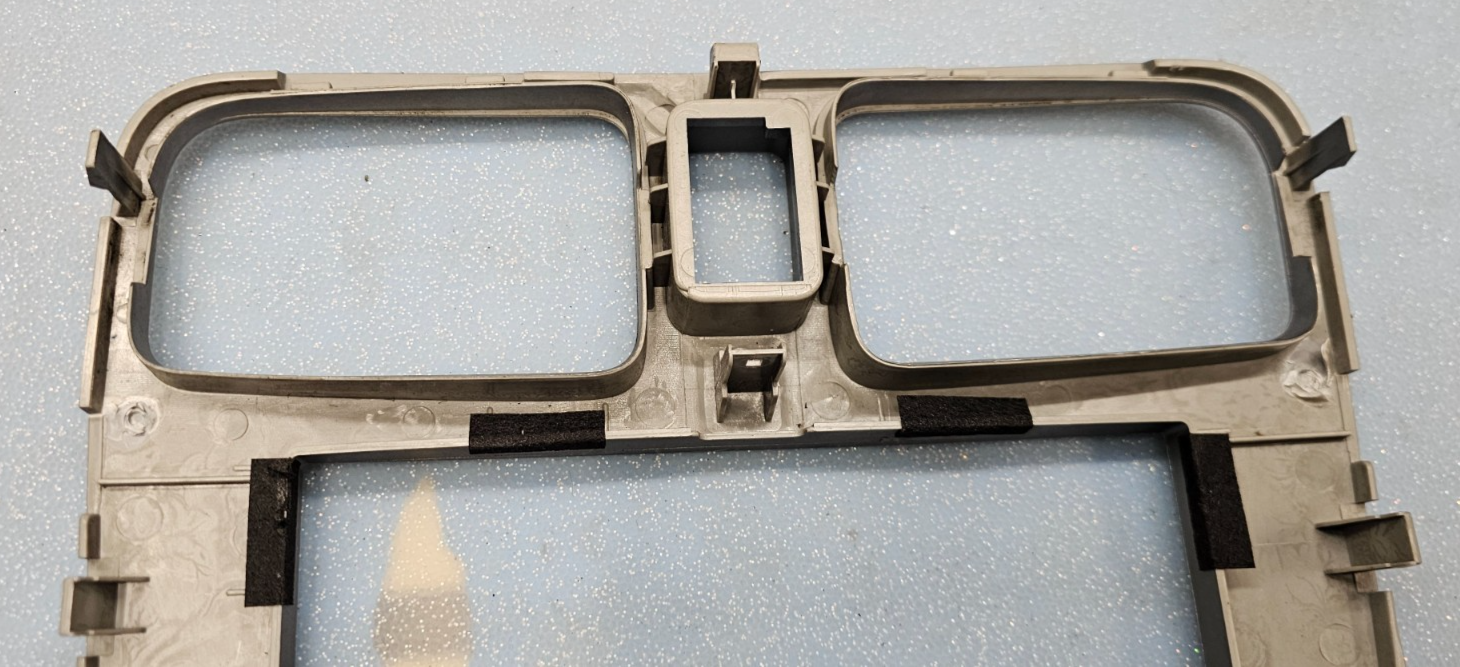 03-08 Subaru Forester Radio Trim Panel Climate Control Center Dash Bezel Silver