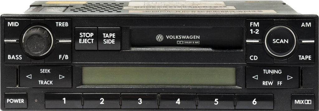 🔥98-01 Volkswagen Golf Jetta Passat AM FM Radio Receiver Cassette Player Stereo