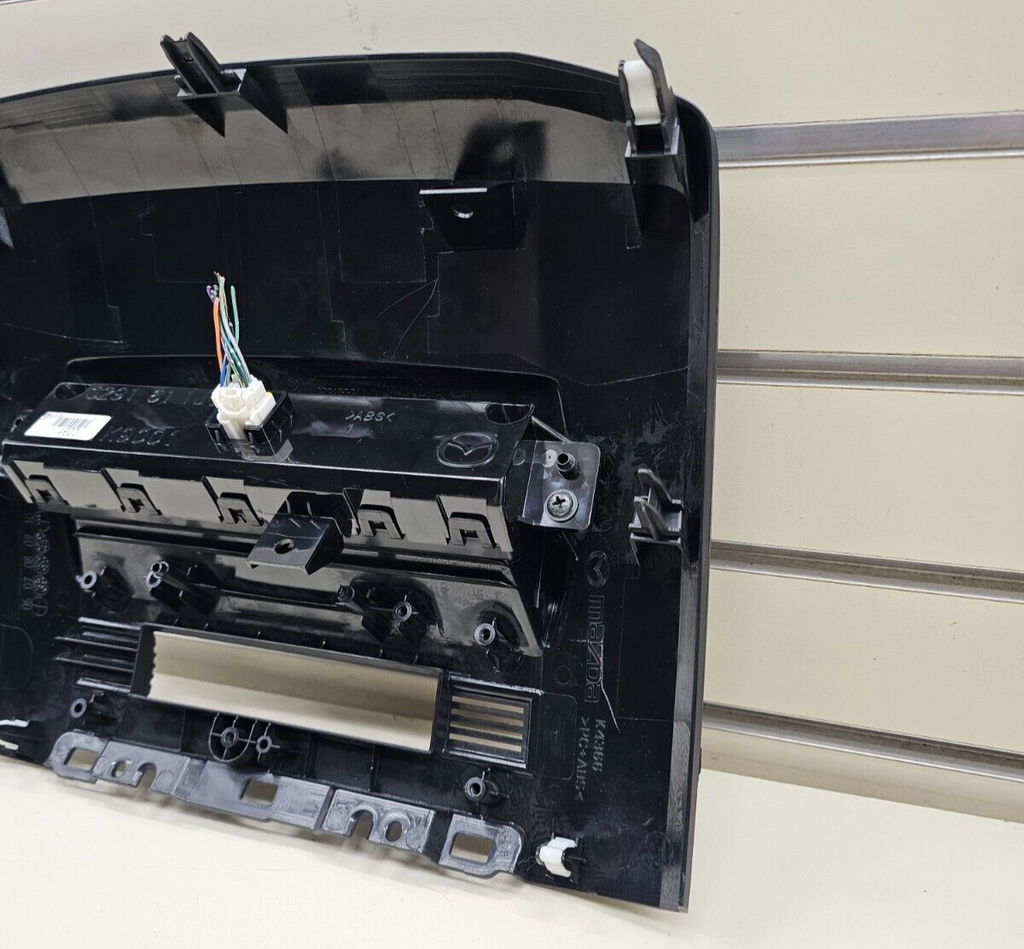 08-10 Mazda 5 MPV Dashboard Trim Piece Panel Clock Surround Top Bezel Black OEM