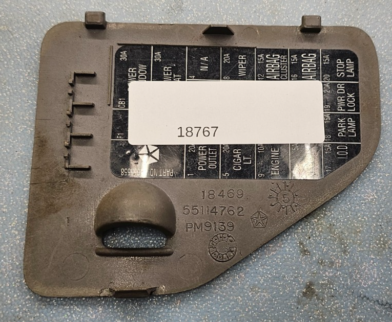 🔥94-97 Dodge Ram 1500 2500 3500 Dash Fuse Box Panel Door Cover Lid Cap DT TAN