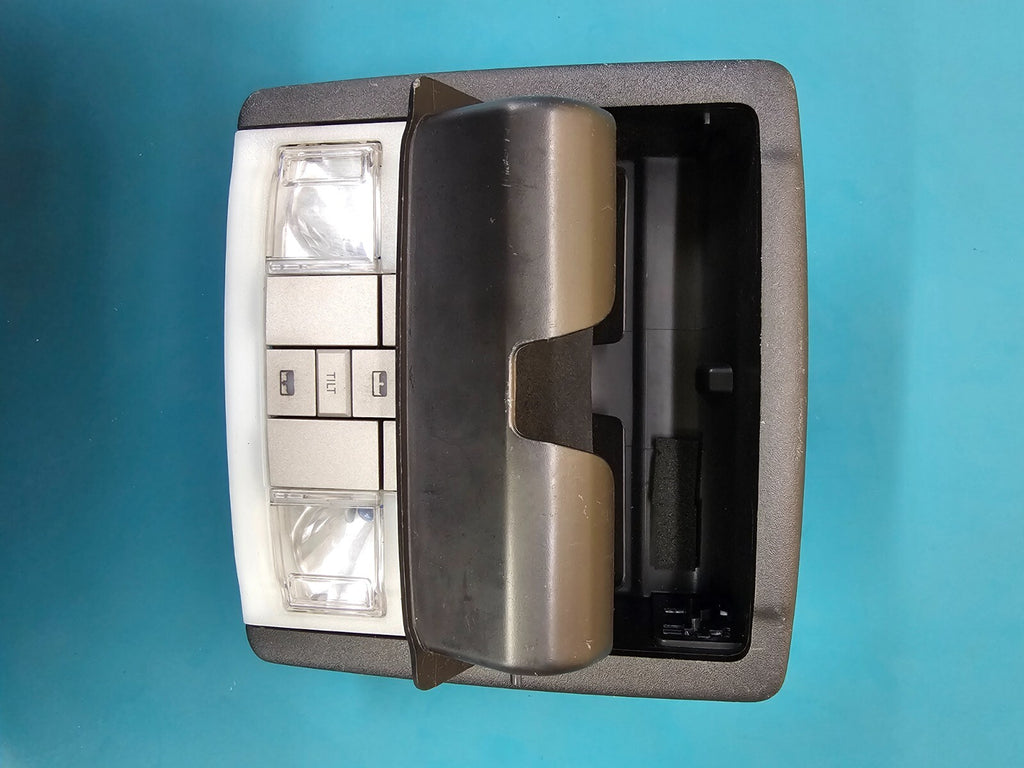 07-14 Expedition Navigator Overhead Console Dome Map Light Sunroof Storage BLACK