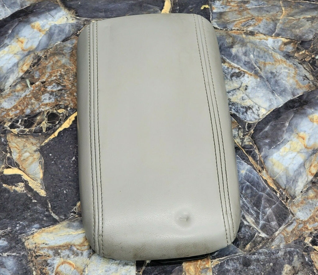 🔥02-09 Chevy Trailblazer GMC ENVOY Center Console Armrest LEATHER Lid GRAY def2