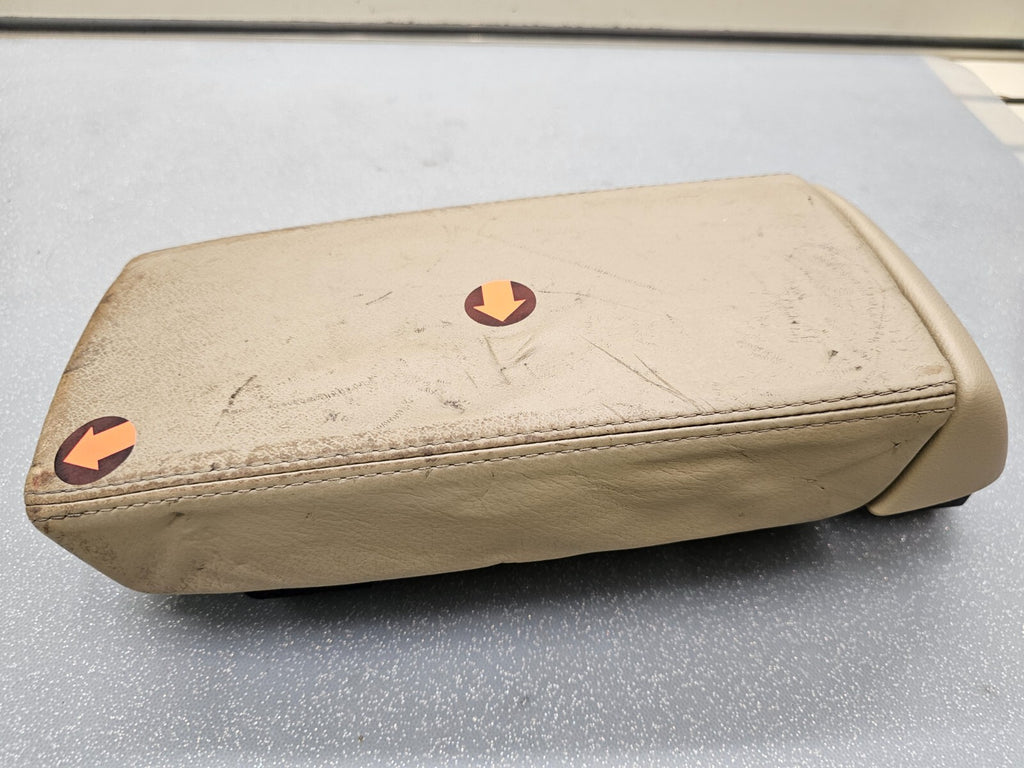 03-07 Honda ACCORD Acura TSX Center Console Armrest Storage Lid Leather Tan L22