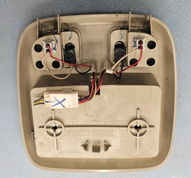 🔥10-12 Fusion Milan MKZ Overhead Console Dome Map Light Lamp Unit Storage TAN