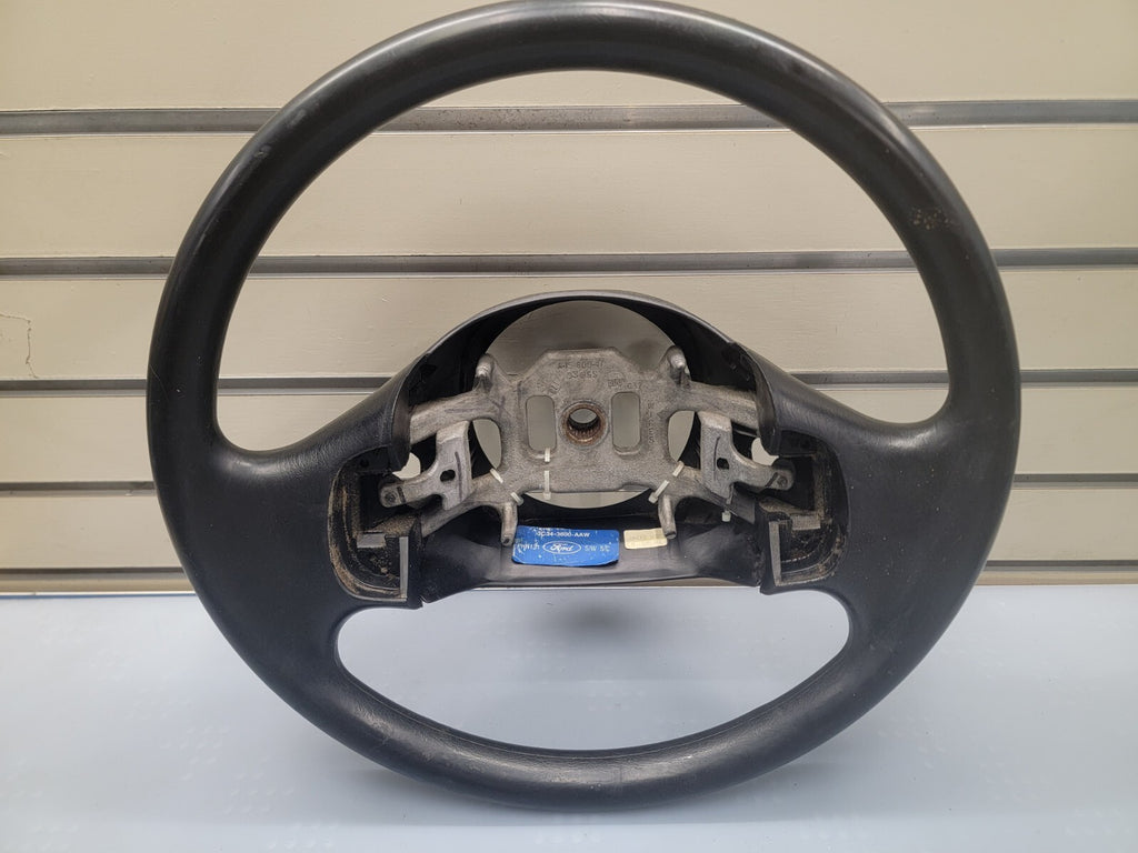 🔥1997-2003 Ford F-150 Leather Steering Wheel Cruise Dash Black