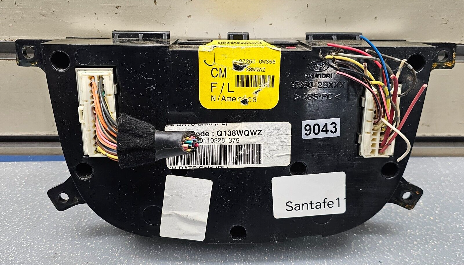 🔥10-12 Hyundai Santa Fe Dash AC Heater Climate Temperature Control Conditioner