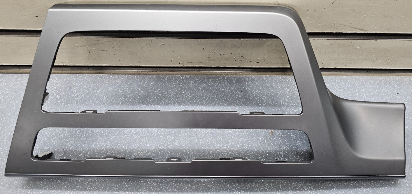 🔥15-17 Hyundai Sonata AC Climate Control Clock Trim Bezel Silver OEM