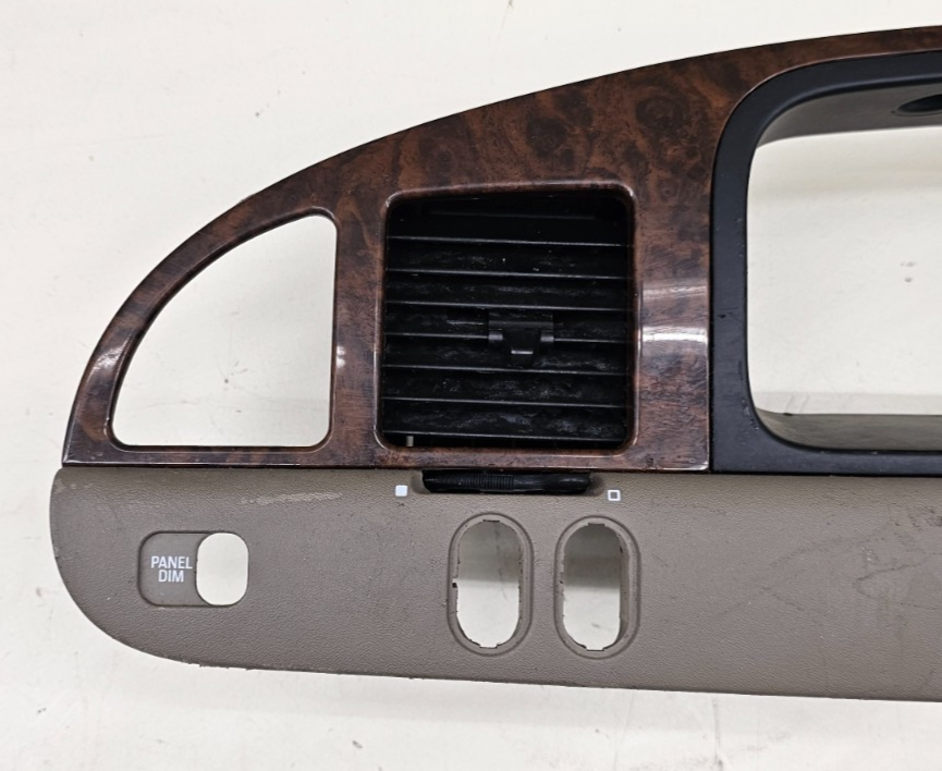 🔥98-02 Town Car Dash Speedometer Instrument Cluster Bezel Trim Panel Wood/Tan