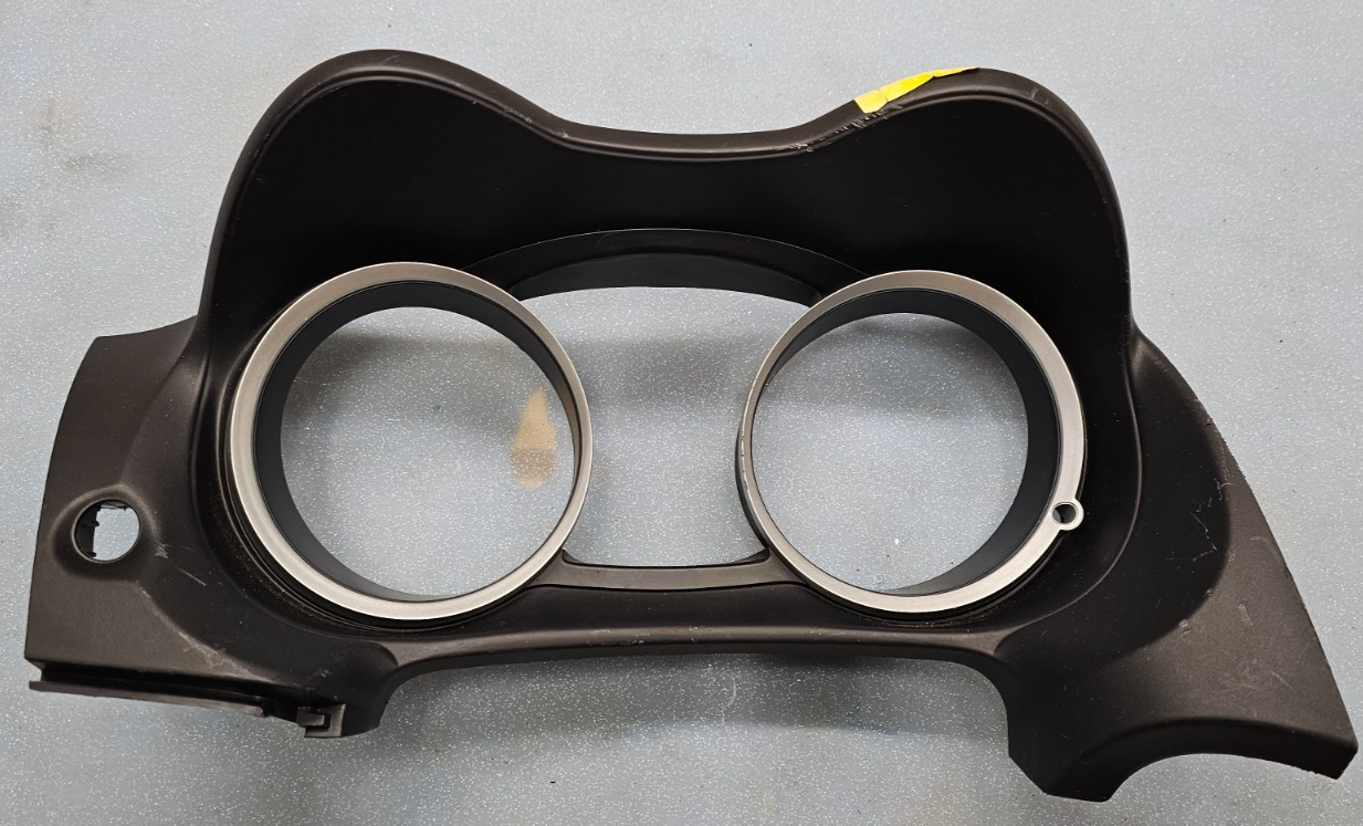🔥08-15 LANCER EVO INSTRUMENT CLUSTER SPEEDOMETER TRIM BEZEL COVER BLACK